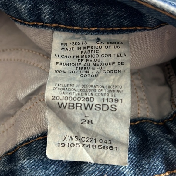 Wrangler Women's Blue Denim Shorts - Picture 3 of 3